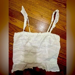 Abercrombie & Fitch cropped lace printed tank